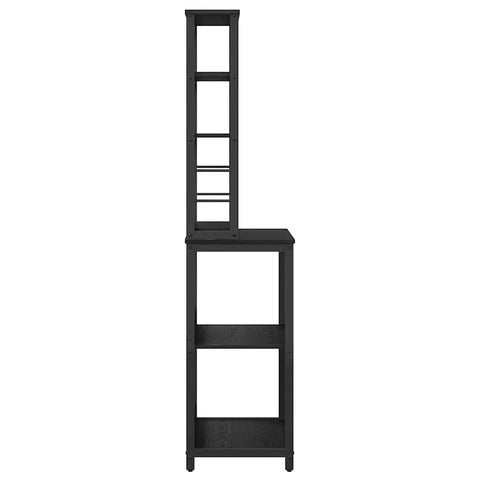 vidaXL Kitchen Shelf Black Oak 60 x 40 x 168 cm Engineered Wood