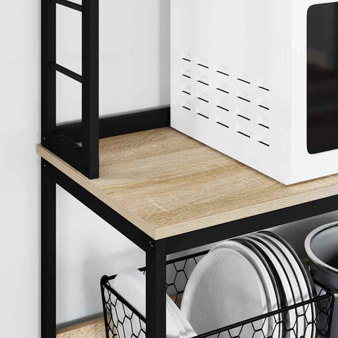 vidaXL Kitchen Shelf Sonoma Oak 60 x 40 x 168 cm Engineered Wood