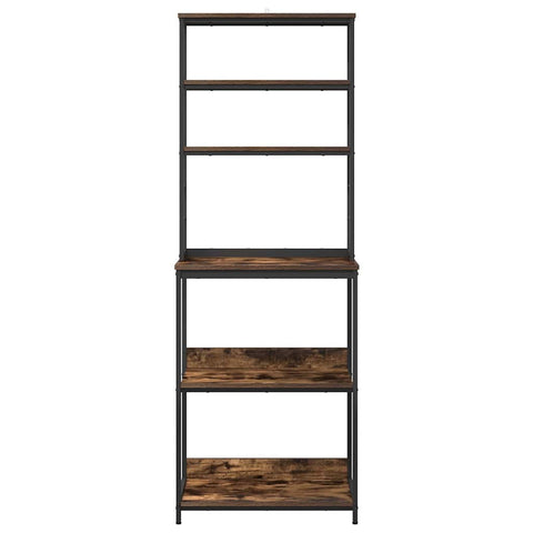 vidaXL Kitchen Shelf Smoked Oak 60 x 40 x 168 cm Engineered Wood