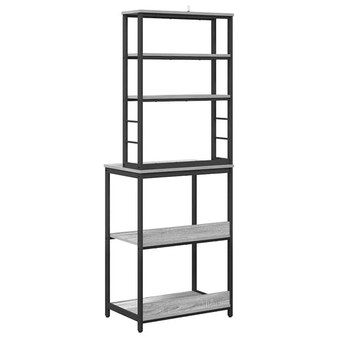 vidaXL Kitchen Shelf Grey Sonoma 60 x 40 x 168 cm Engineered Wood