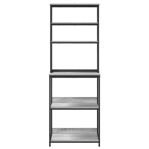 vidaXL Kitchen Shelf Grey Sonoma 60 x 40 x 168 cm Engineered Wood