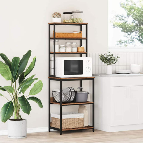 vidaXL Kitchen Shelf Old Wood 60 x 40 x 168 cm Engineered Wood