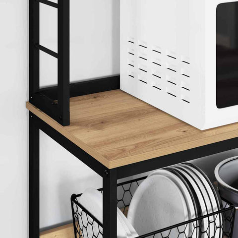 vidaXL Kitchen Shelf Artisan Oak 60 x 40 x 168 cm Engineered Wood