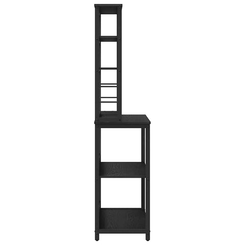 vidaXL Kitchen Shelf Black Oak 80 x 40 x 168 cm Engineered Wood