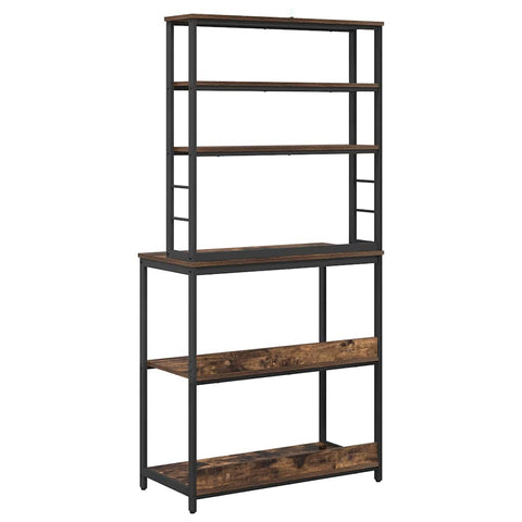 vidaXL Kitchen Shelf Smoked Oak 80 x 40 x 168 cm Engineered Wood