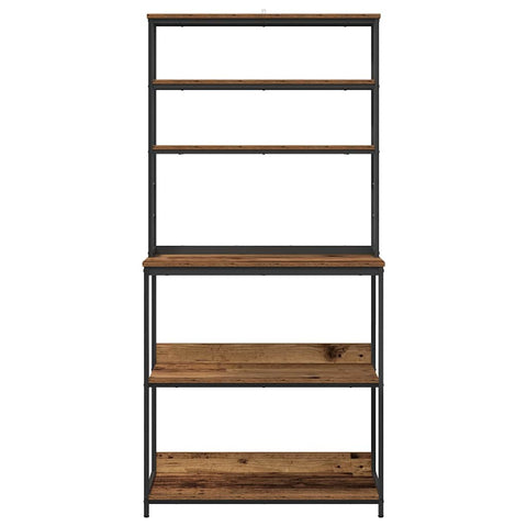 vidaXL Kitchen Shelf Old Wood 80 x 40 x 168 cm Engineered Wood