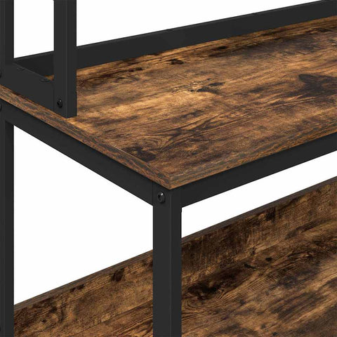 vidaXL Kitchen Shelf Smoked Oak 100 x 40 x 168 cm Engineered Wood