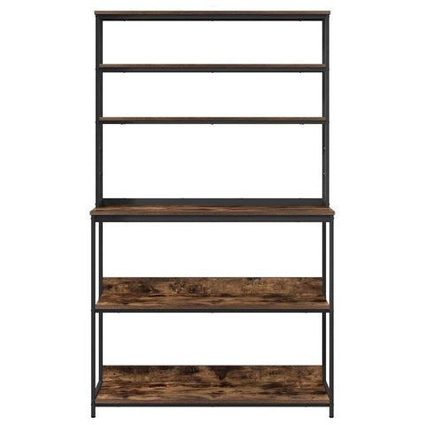 vidaXL Kitchen Shelf Smoked Oak 100 x 40 x 168 cm Engineered Wood