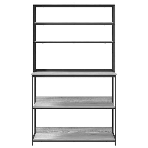 vidaXL Kitchen Shelf Grey Sonoma 100 x 40 x 168 cm Engineered Wood