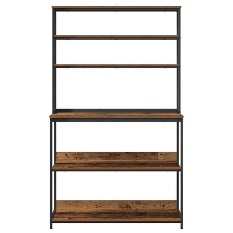 vidaXL Kitchen Shelf Old Wood 100 x 40 x 168 cm Engineered Wood