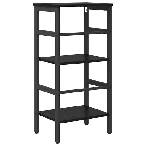 vidaXL Bookshelf Black Oak 40 x 29.5 x 81 cm Engineered Wood