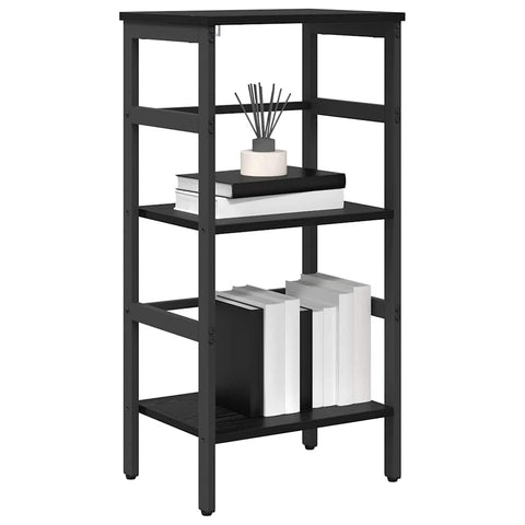 vidaXL Bookshelf Black Oak 40 x 29.5 x 81 cm Engineered Wood