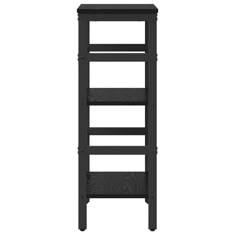 vidaXL Bookshelf Black Oak 40 x 29.5 x 81 cm Engineered Wood