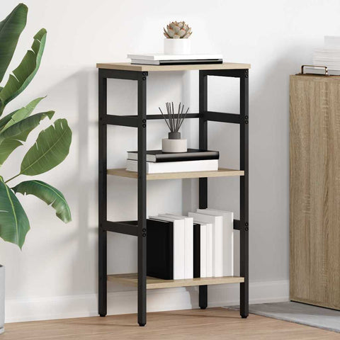 vidaXL Bookshelf Sonoma Oak 40 x 29.5 x 81 cm Engineered Wood