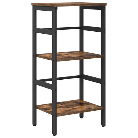vidaXL Bookshelf Smoked Oak 40 x 29.5 x 81 cm Engineered Wood