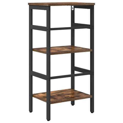 vidaXL Bookshelf Smoked Oak 40 x 29.5 x 81 cm Engineered Wood