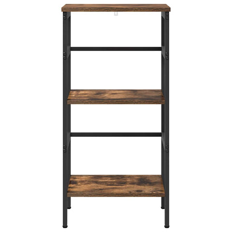 vidaXL Bookshelf Smoked Oak 40 x 29.5 x 81 cm Engineered Wood