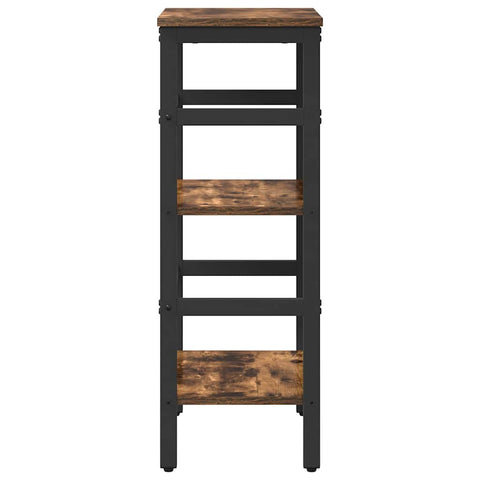 vidaXL Bookshelf Smoked Oak 40 x 29.5 x 81 cm Engineered Wood