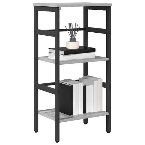 vidaXL Bookshelf Grey Sonoma 40 x 29.5 x 81 cm Engineered Wood