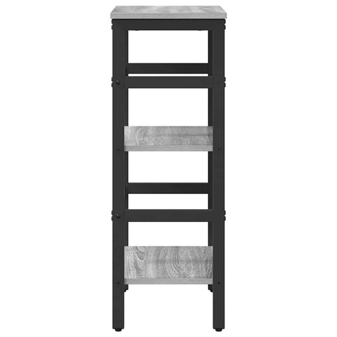 vidaXL Bookshelf Grey Sonoma 40 x 29.5 x 81 cm Engineered Wood