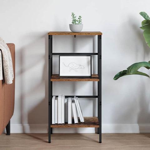 vidaXL Bookshelf Old Wood 40 x 29.5 x 81 cm Engineered Wood