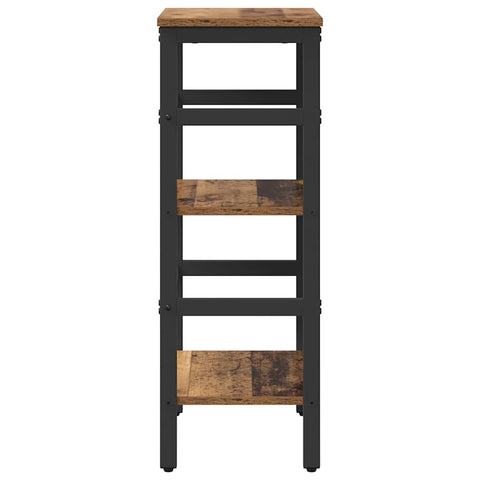 vidaXL Bookshelf Old Wood 40 x 29.5 x 81 cm Engineered Wood