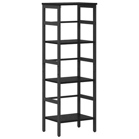 vidaXL Bookshelf Black Oak 40 x 29.5 x 115 cm Engineered Wood