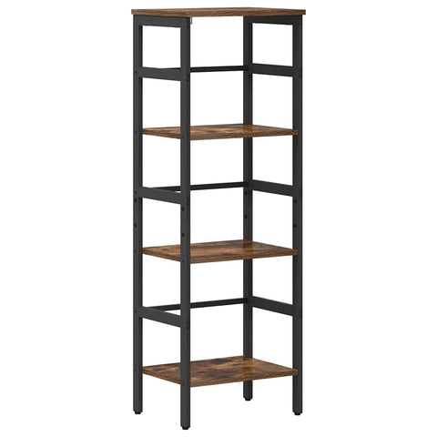 vidaXL Bookshelf Smoked Oak 40 x 29.5 x 115 cm Engineered Wood