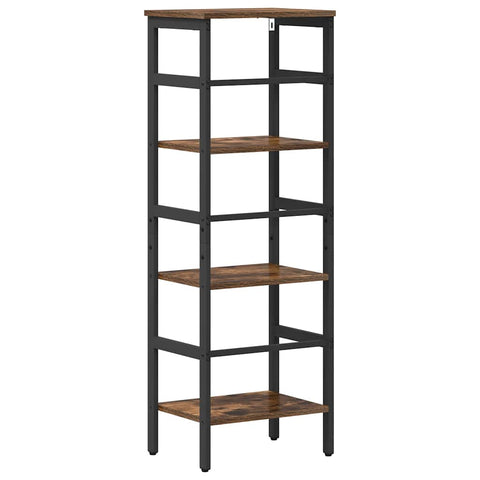 vidaXL Bookshelf Smoked Oak 40 x 29.5 x 115 cm Engineered Wood