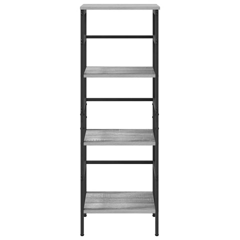 vidaXL Bookshelf Grey Sonoma 40 x 29.5 x 115 cm Engineered Wood