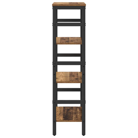 vidaXL Bookshelf Old Wood 40 x 29.5 x 115 cm Engineered Wood