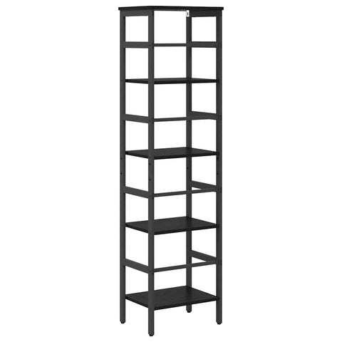 vidaXL Bookshelf Black Oak 40 x 29.5 x 149 cm Engineered Wood