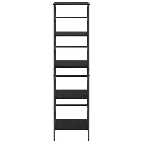 vidaXL Bookshelf Black Oak 40 x 29.5 x 149 cm Engineered Wood