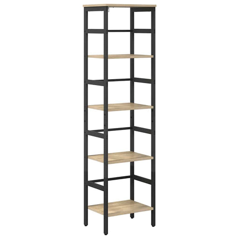 vidaXL Bookshelf Sonoma Oak 40 x 29.5 x 149 cm Engineered Wood
