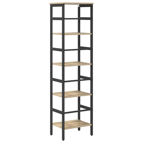 vidaXL Bookshelf Sonoma Oak 40 x 29.5 x 149 cm Engineered Wood