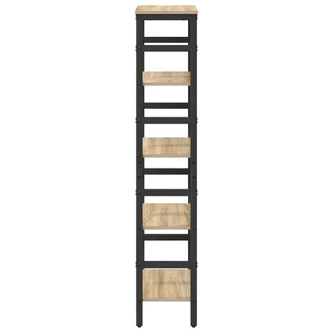 vidaXL Bookshelf Sonoma Oak 40 x 29.5 x 149 cm Engineered Wood