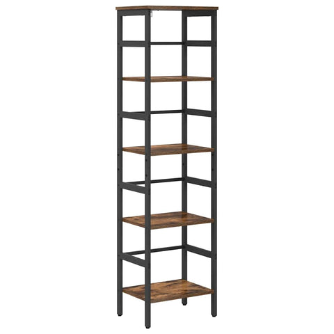 vidaXL Bookshelf Smoked Oak 40 x 29.5 x 149 cm Engineered Wood