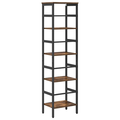 vidaXL Bookshelf Smoked Oak 40 x 29.5 x 149 cm Engineered Wood
