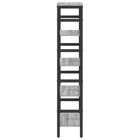 vidaXL Bookshelf Grey Sonoma 40 x 29.5 x 149 cm Engineered Wood