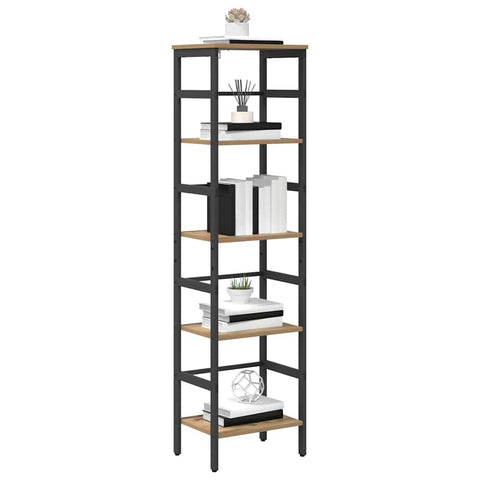 vidaXL Bookshelf Artisan Oak 40 x 29.5 x 149 cm Engineered Wood