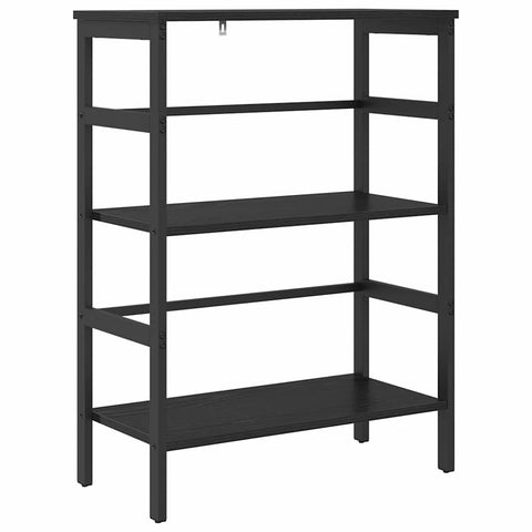 vidaXL Bookshelf Black Oak 60 x 29.5 x 81 cm Engineered Wood