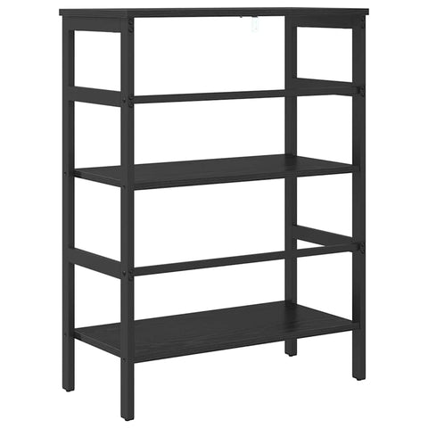 vidaXL Bookshelf Black Oak 60 x 29.5 x 81 cm Engineered Wood