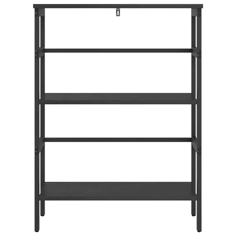 vidaXL Bookshelf Black Oak 60 x 29.5 x 81 cm Engineered Wood