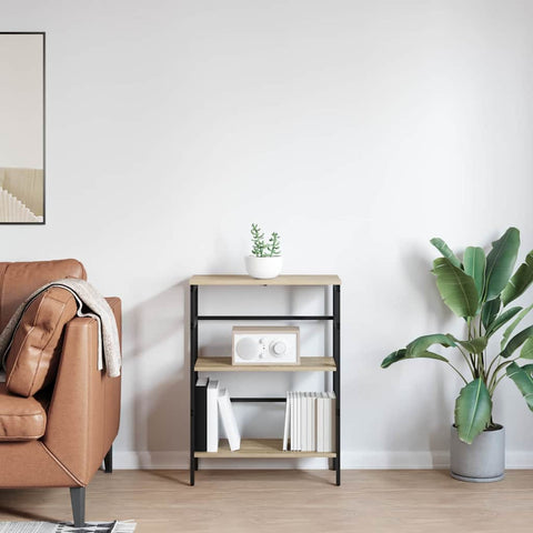 vidaXL Bookshelf Sonoma Oak 60 x 29.5 x 81 cm Engineered Wood