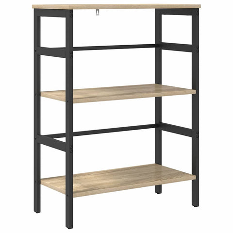 vidaXL Bookshelf Sonoma Oak 60 x 29.5 x 81 cm Engineered Wood