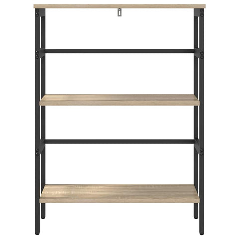 vidaXL Bookshelf Sonoma Oak 60 x 29.5 x 81 cm Engineered Wood