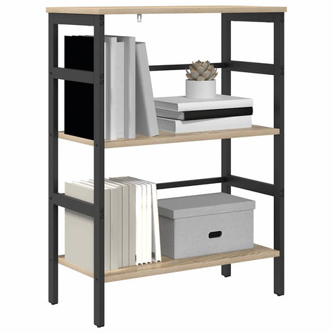 vidaXL Bookshelf Sonoma Oak 60 x 29.5 x 81 cm Engineered Wood