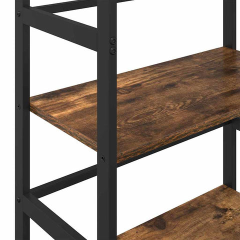 vidaXL Bookshelf Smoked Oak 60 x 29.5 x 81 cm Engineered Wood