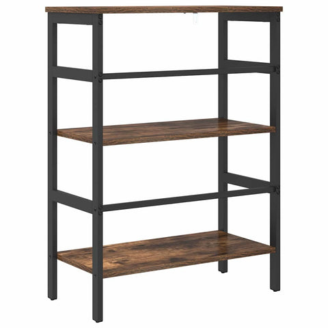 vidaXL Bookshelf Smoked Oak 60 x 29.5 x 81 cm Engineered Wood