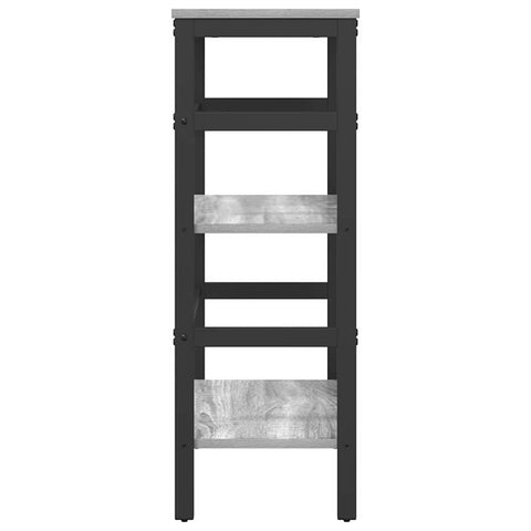 vidaXL Bookshelf Grey Sonoma 60 x 29.5 x 81 cm Engineered Wood